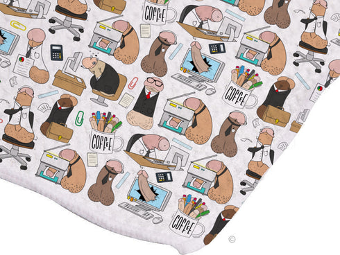 Office Willies at Work Tea Towel
